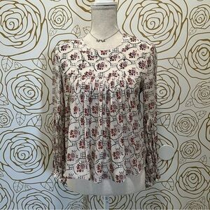 Anthropologie Floreat Sala Beaded Blouse